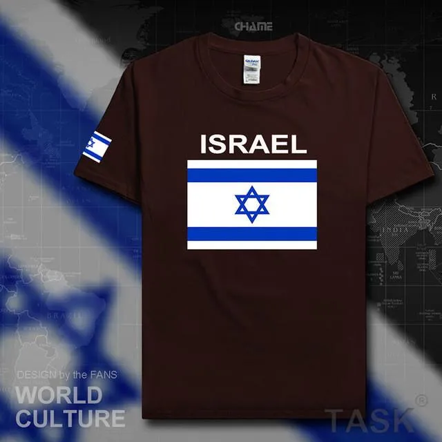 Israel Flag Top. Israeli Men T Shirt Team Cotton Shirts