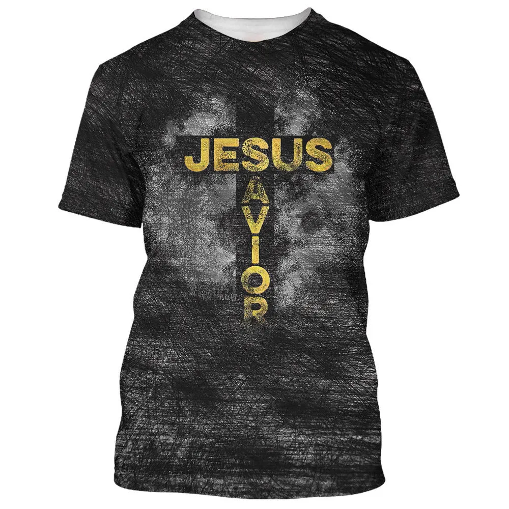 Jesus Is My Savior Not My Religion Cross 3d All Over Print Shirt - Christian 3d Shirts For Men Women