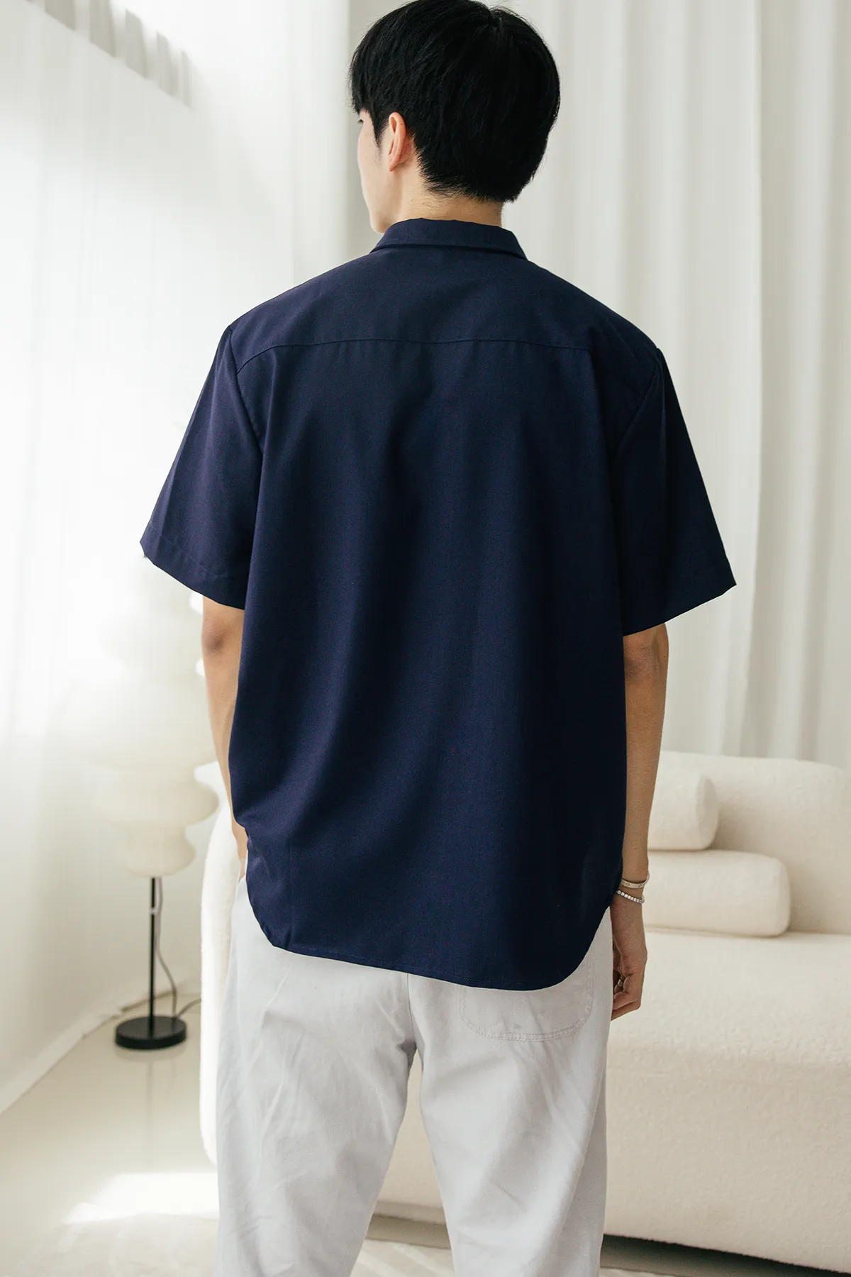 Joy in Wonder Collar Shirt (Navy)