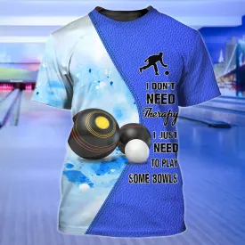 Lawn Bowls 3D T Shirts Men Women Cute Funny Lawn Bowl Shirt For Him Her