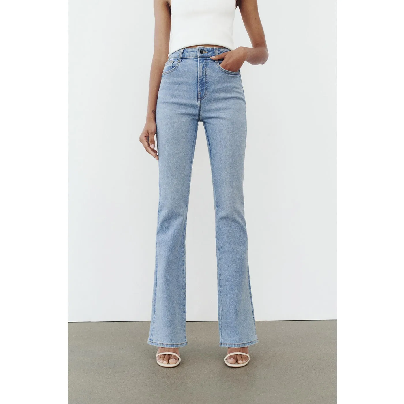 Light Blue Flare Jeans