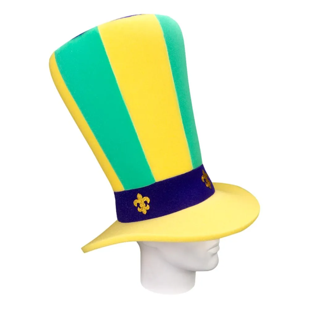 Mardi Gras Wide Top Hat