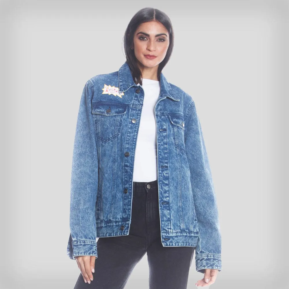 Members Only Women's Chucky Placement Denim Oversized Jacket