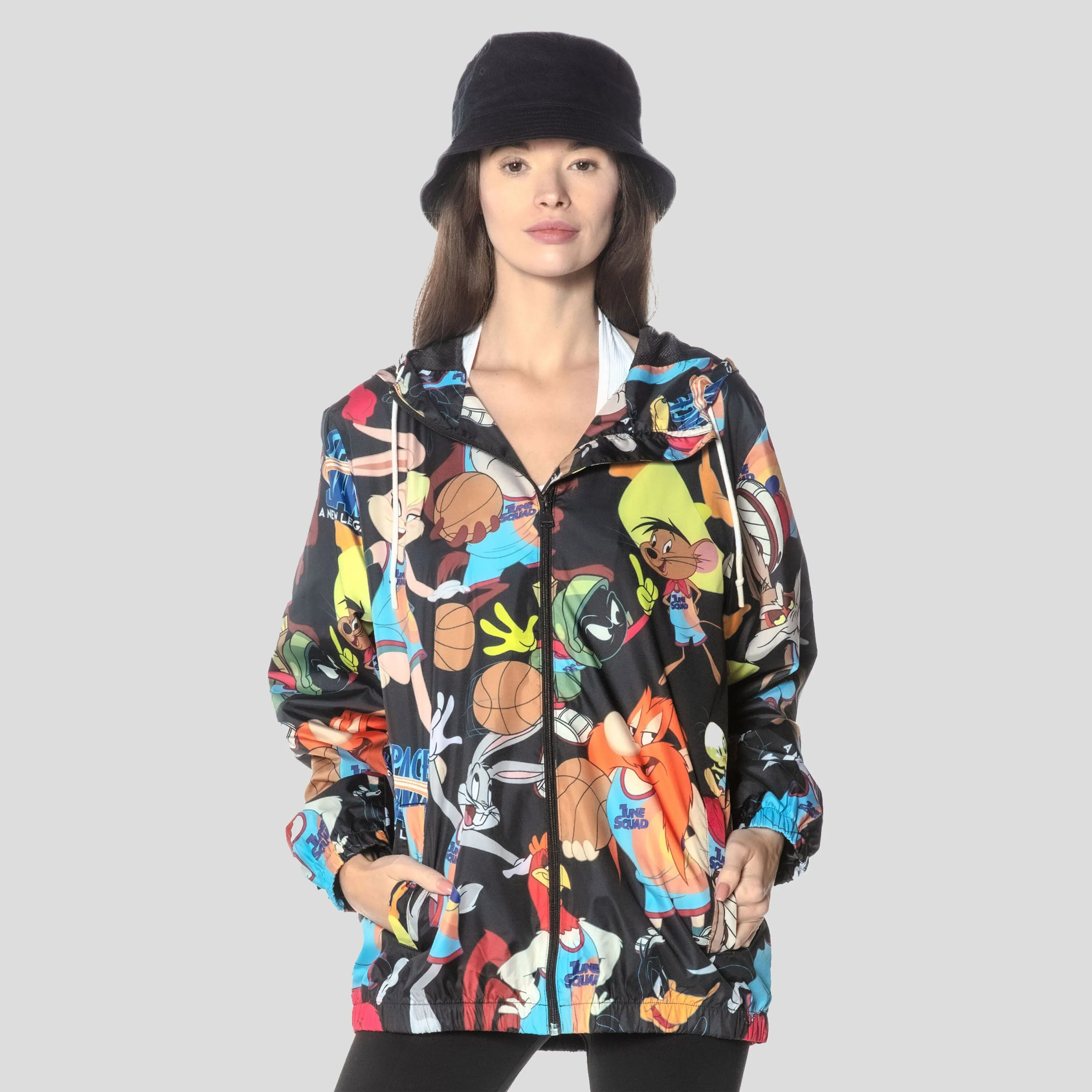 Members Only Women's Mash Print Windbreaker Jacket