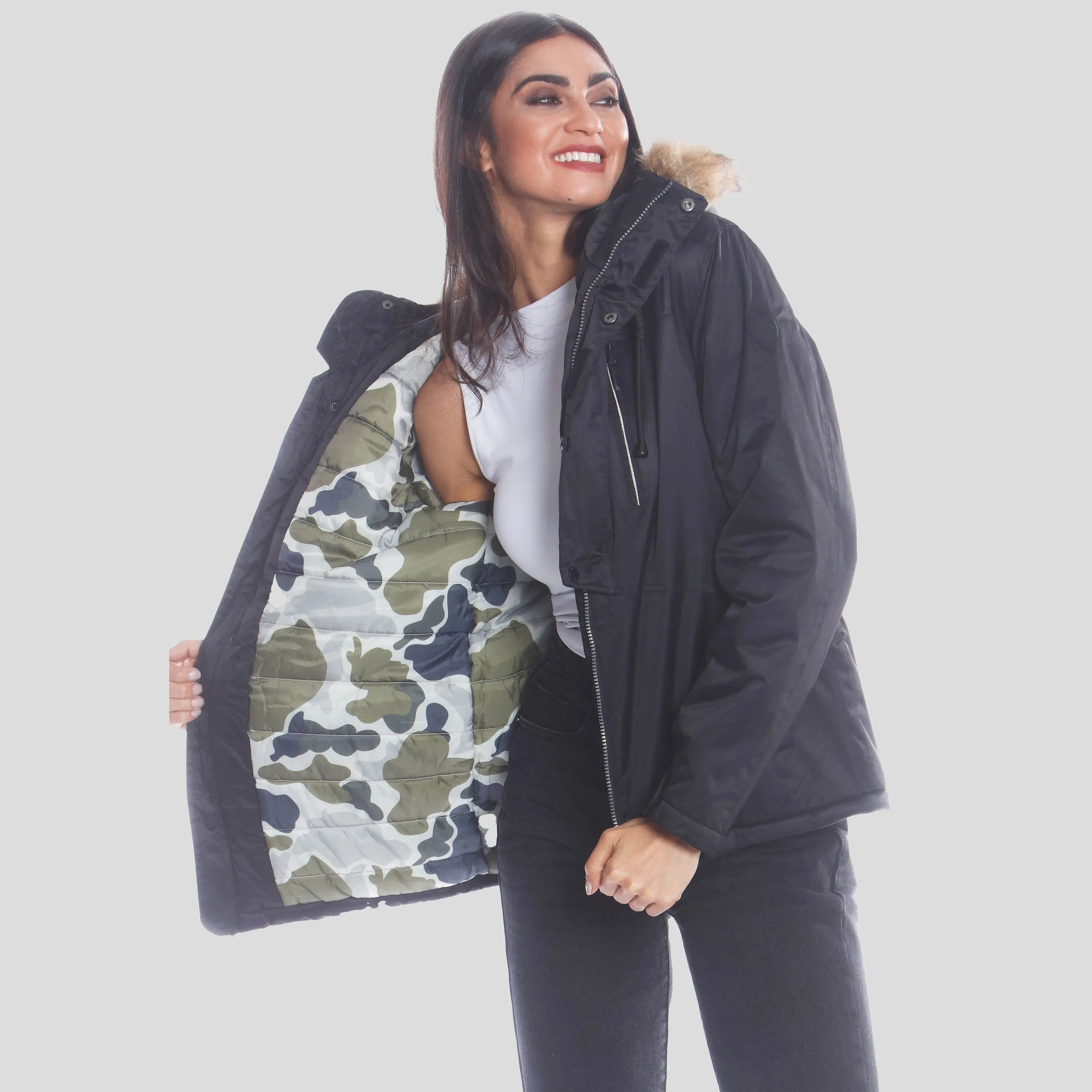 Members Only Women's Snorkel Oversized Jacket