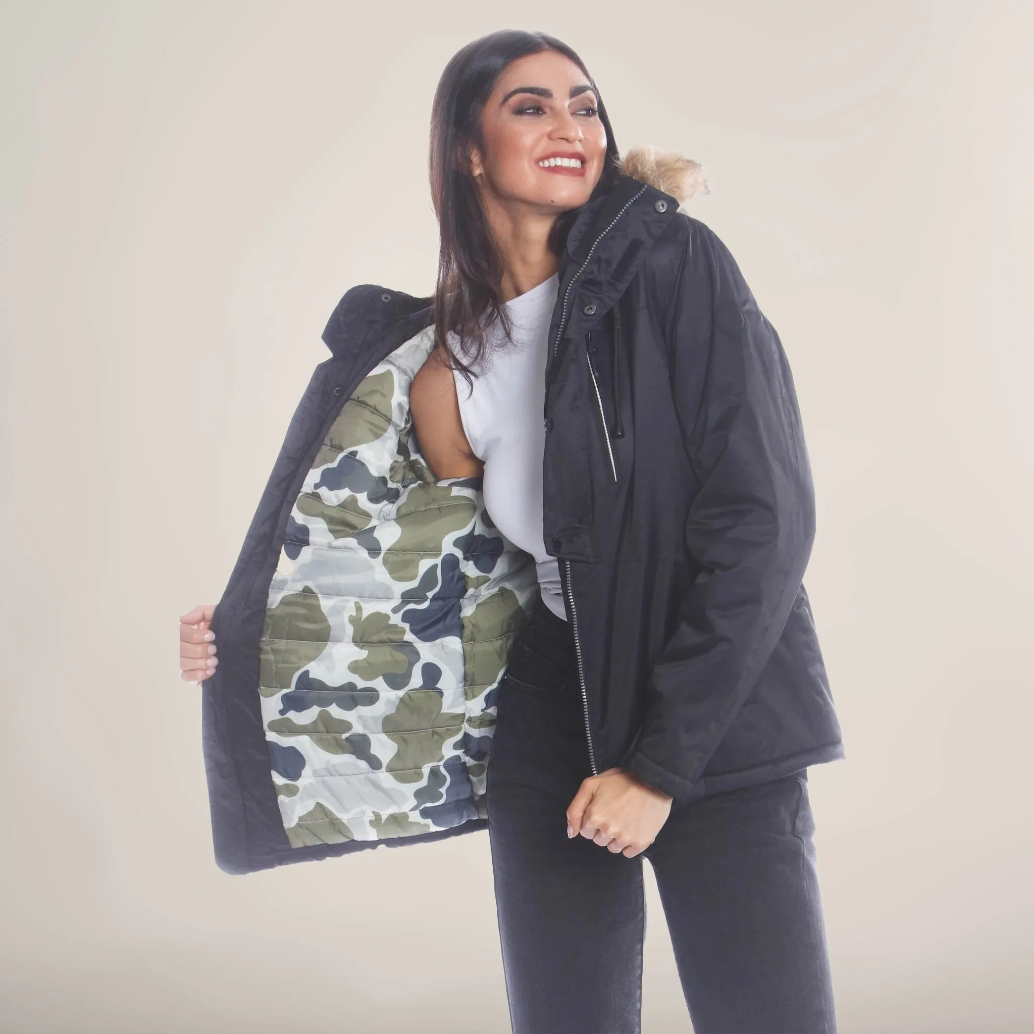 Members Only Women's Snorkel Oversized Jacket