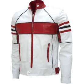 Men's Stylish Biker Zipper Leather Jacket