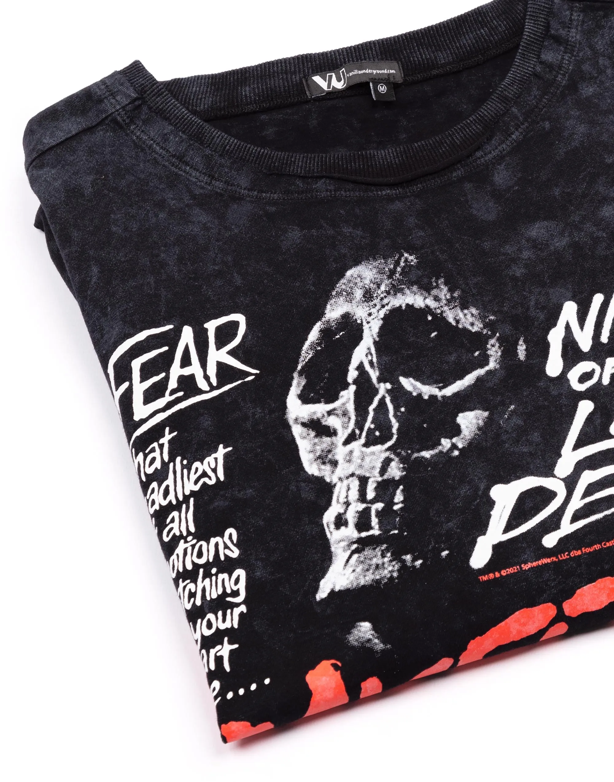 Misfits Fear Skull Unisex Adults T-Shirt