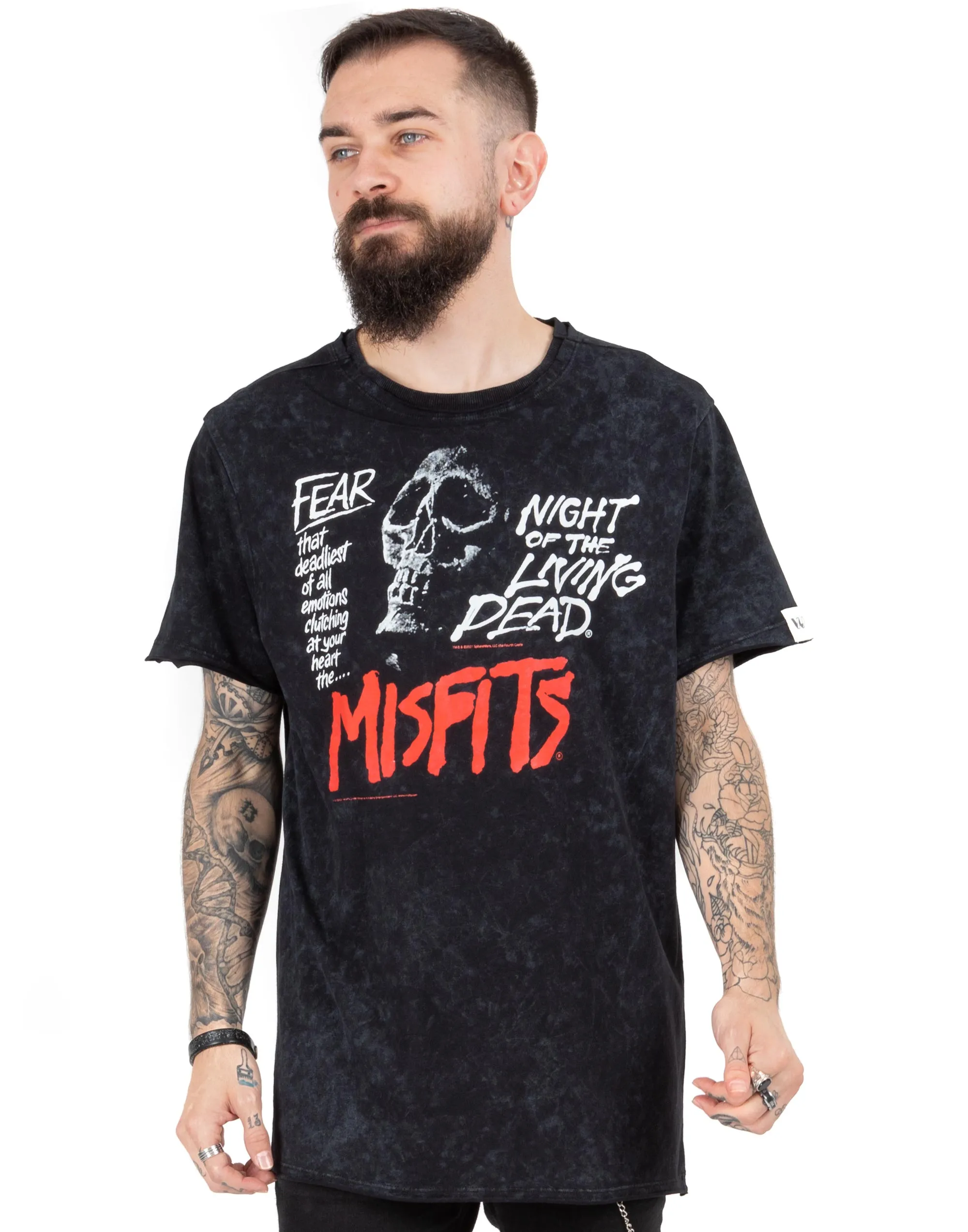 Misfits Fear Skull Unisex Adults T-Shirt