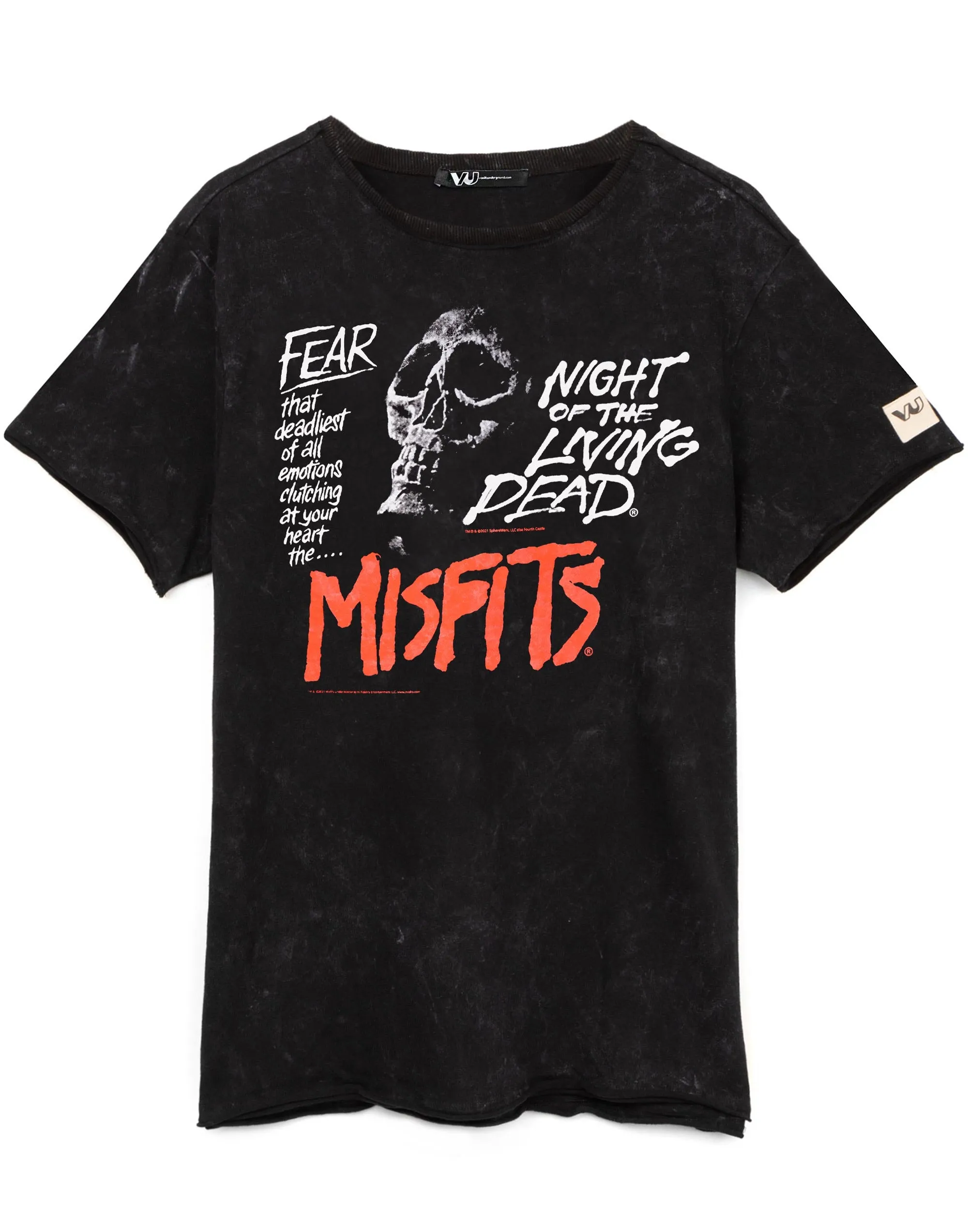 Misfits Fear Skull Unisex Adults T-Shirt