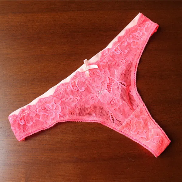 New Arrival Voplidia T-back Underwear Women Sexy Panties Thong And G Strings Female Seamless Lace Hipster Lingerie PM004