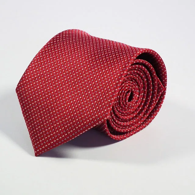 New Fashion Accessories Necktie High Quality 8cm Men's ties for suit business wedding Casual Black Red