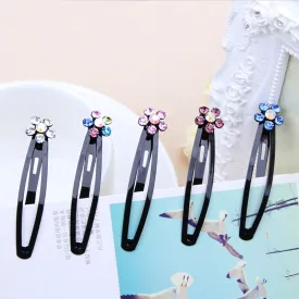 New Fashion Beauty Plum Crystal Black Hair Clip Elegance Barrettes Headbands For Women Hair Pins Girls Hairgrip Hair Accessories