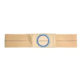 Nu-Hope Support Belt, Original Flat Panel, 3-1/8" Center Stoma, 5" Wide, Prolapse Strap, XL (41" to 47" Waist), Beige