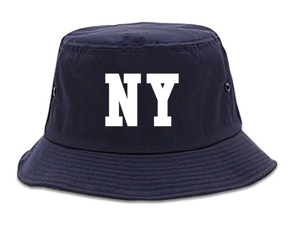 NY Bandana Print New York Black Flag Bucket Hat