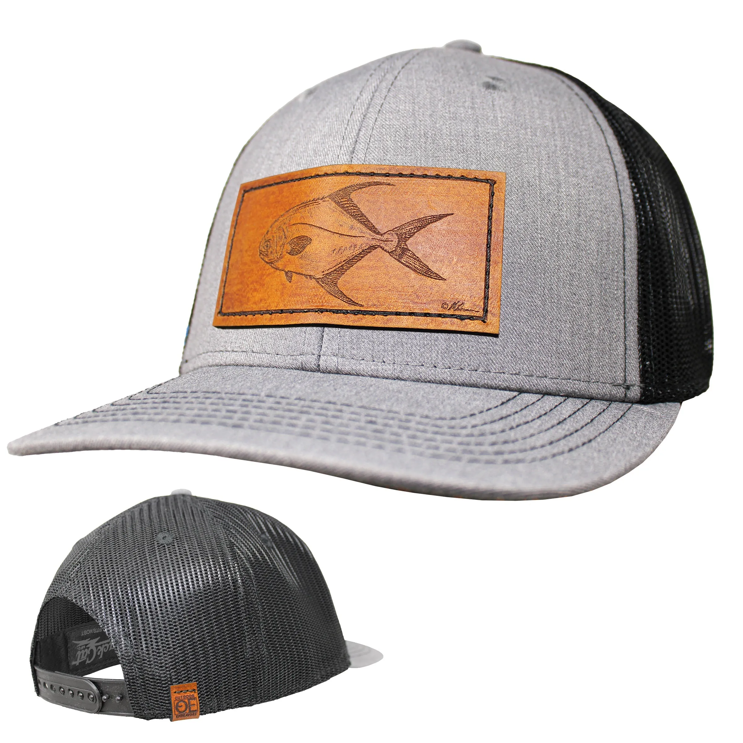 OE - Performance Trucker Hat - Permit Leather Patch