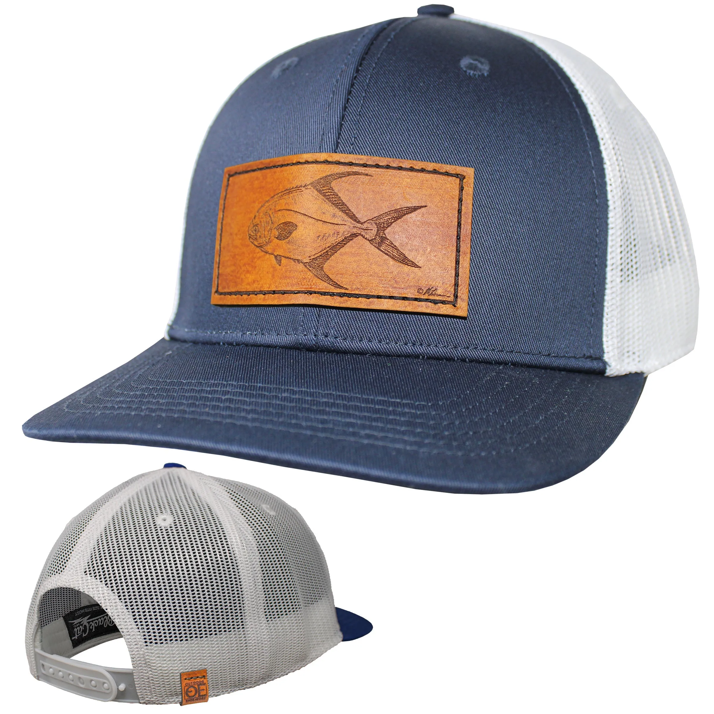 OE - Performance Trucker Hat - Permit Leather Patch