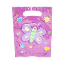 Pastel Butterfly Loot Bags - 8 Pkt