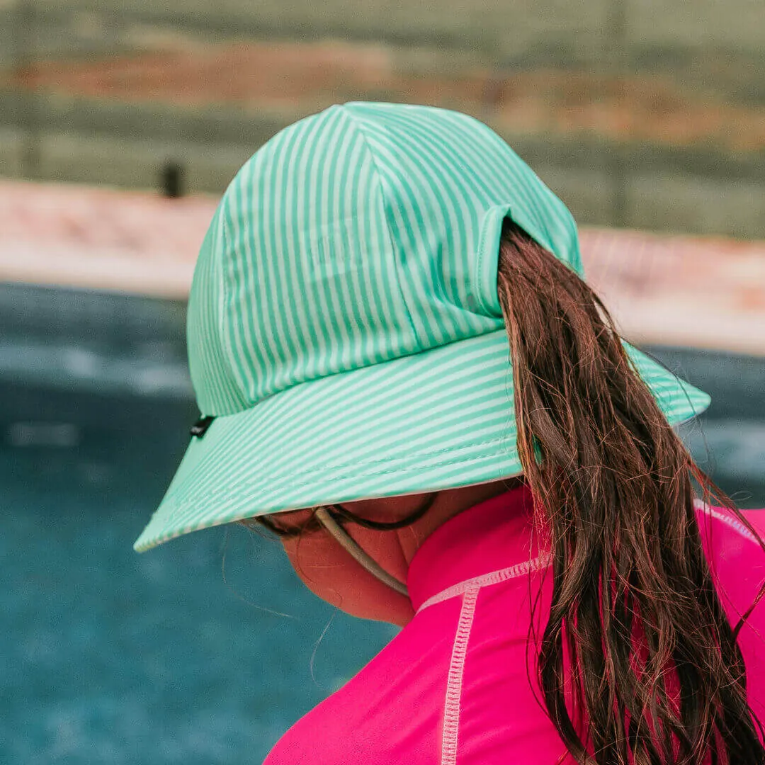 Ponytail Bucket Swim Hat - Andie