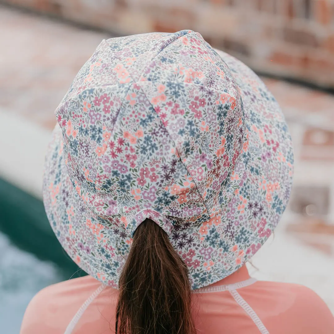 Ponytail Bucket Swim Hat - Blossom