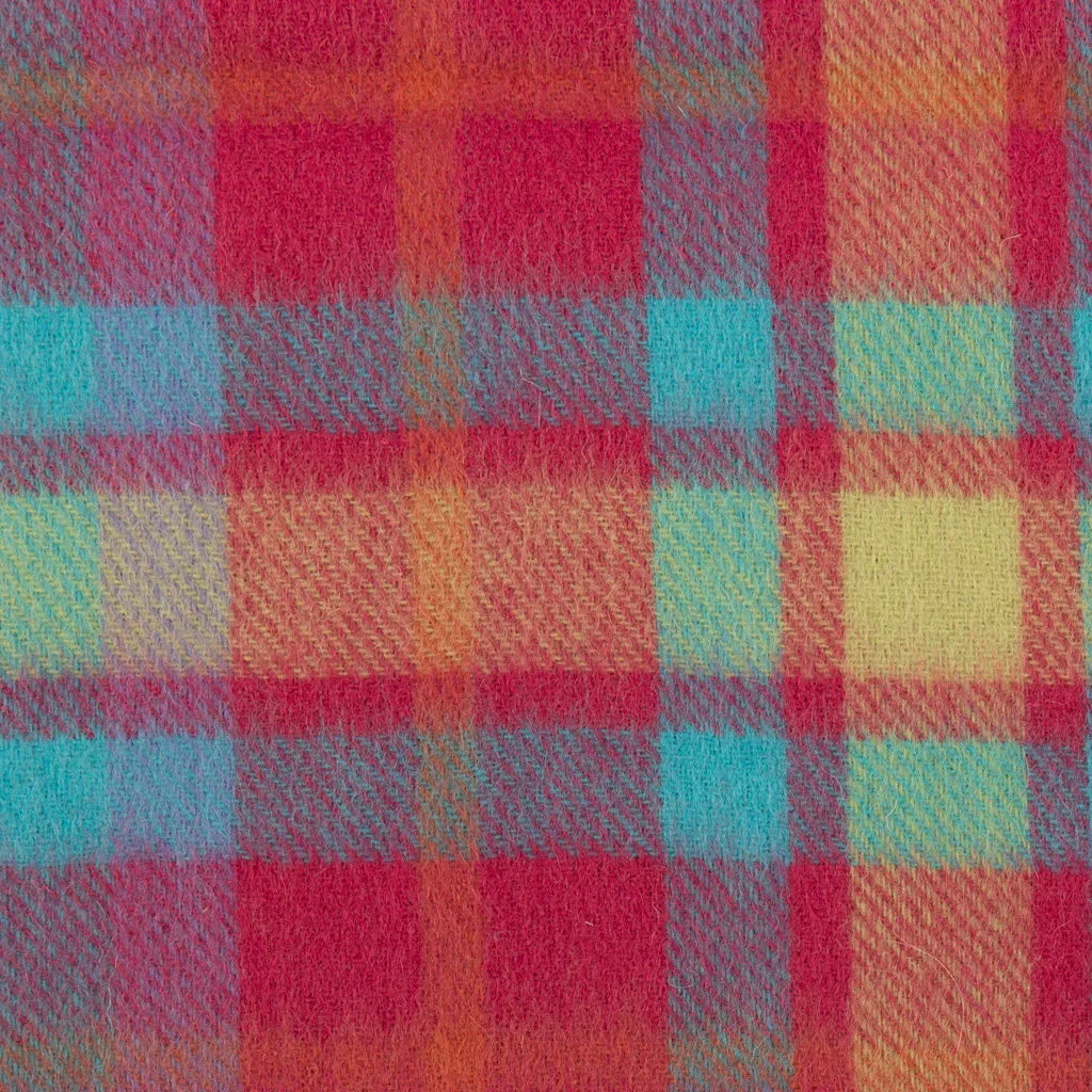 Pure Wool Tartan Check Scarf