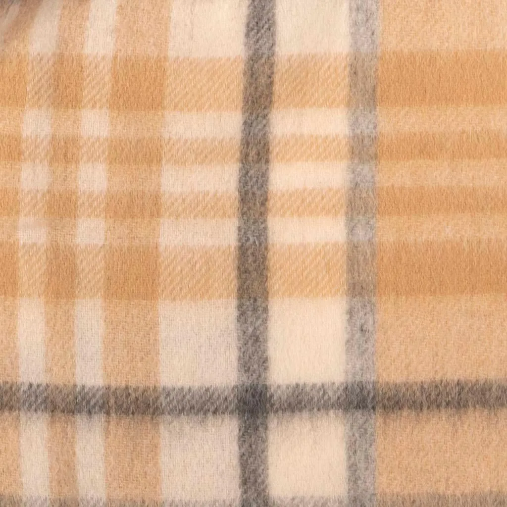 Pure Wool Tartan Check Scarf