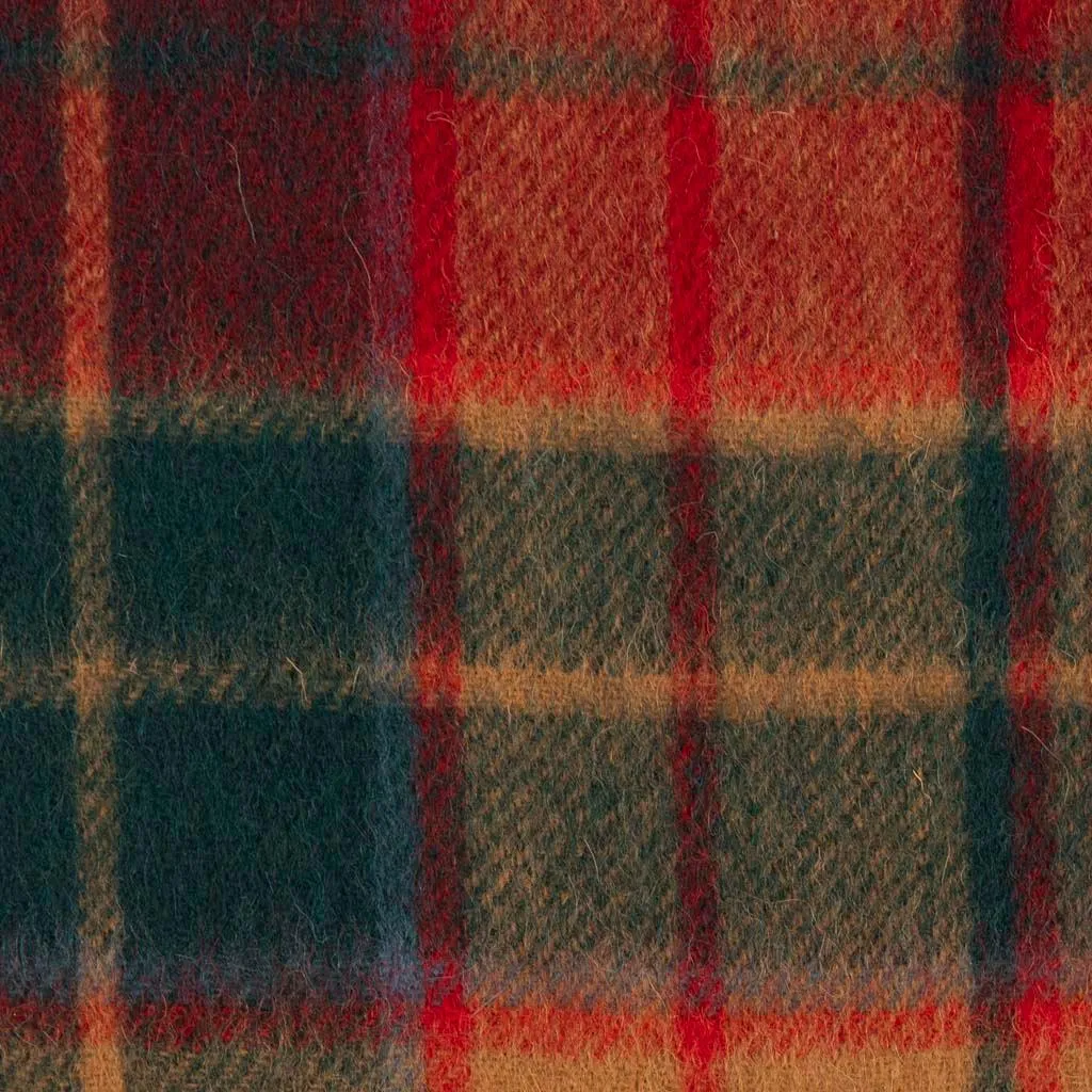 Pure Wool Tartan Check Scarf