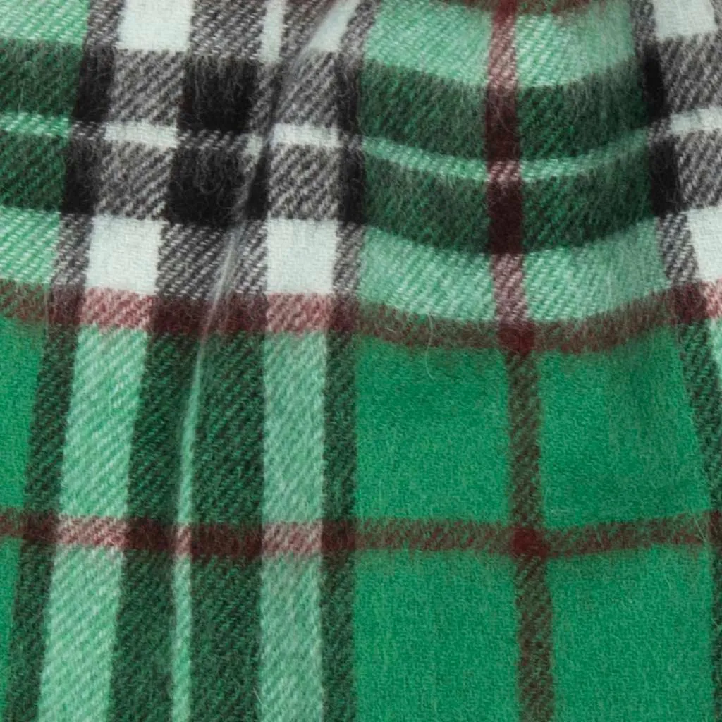 Pure Wool Tartan Check Scarf