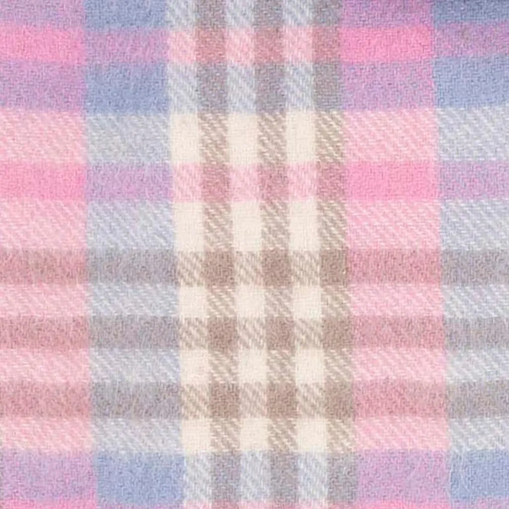 Pure Wool Tartan Check Scarf