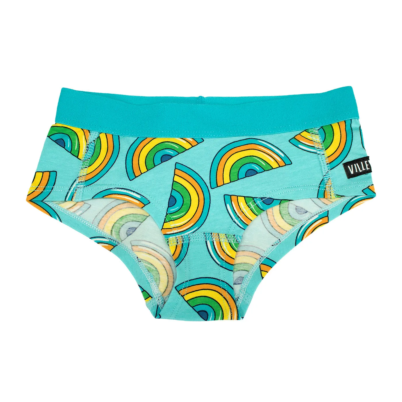 Rainbow Briefs - Light Reef - 2 Left Size 1-2 & 10-12 years