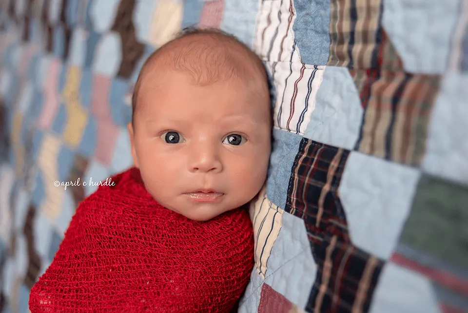 Red Stretch Knit Baby Wrap