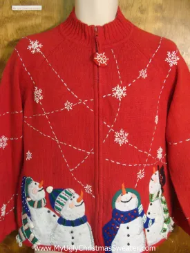 Snowflakes Crossing the Sky Ugly Xmas Sweater