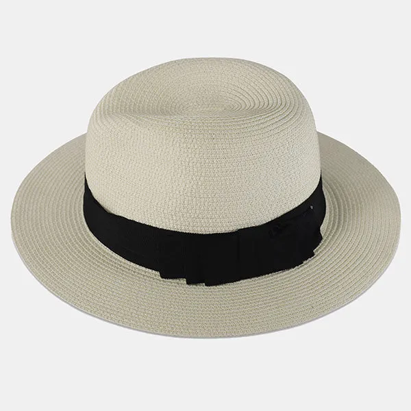 Straw Fedora Hat for Women and Men F019