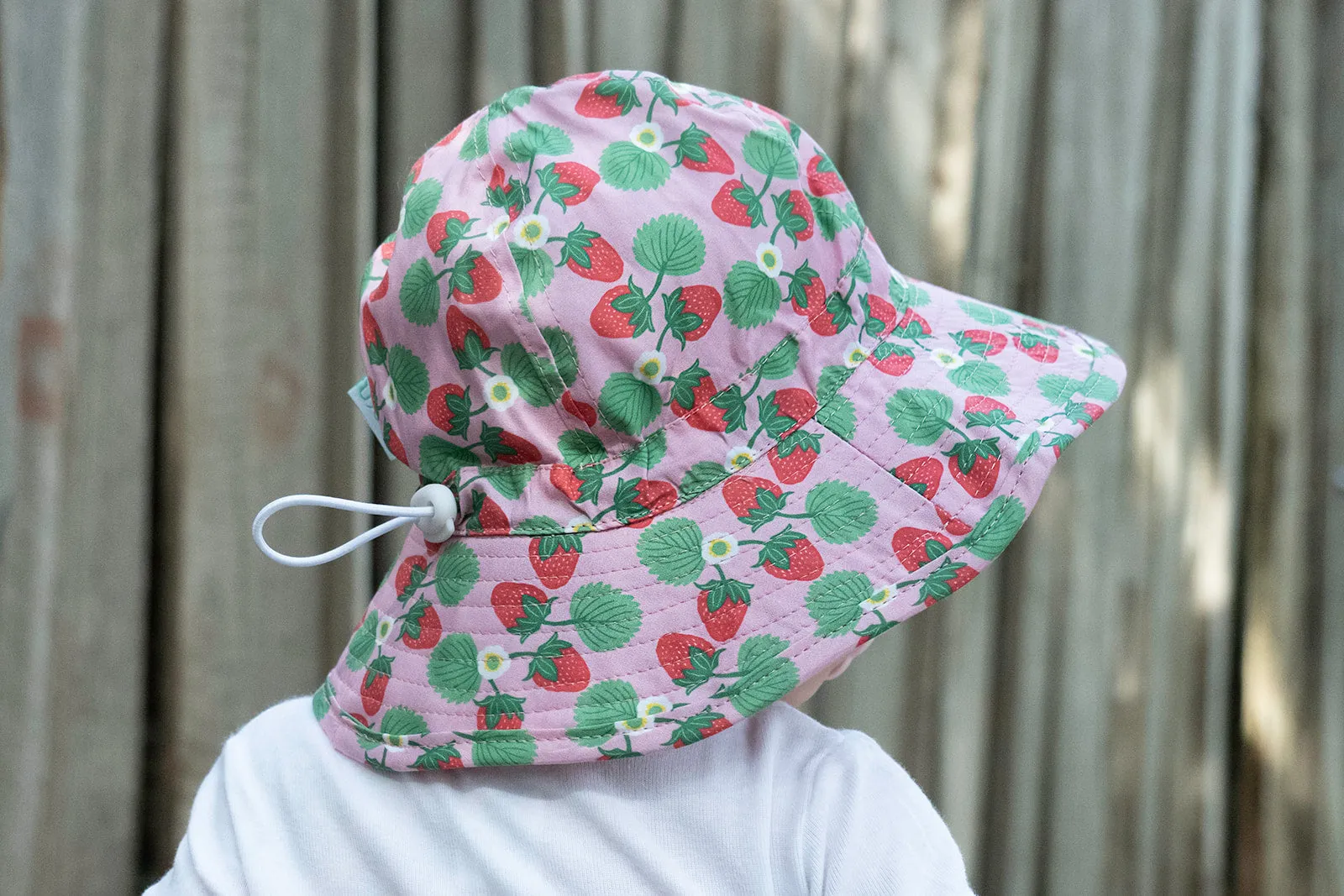 Strawberry Wide Brim Infant Sunhat