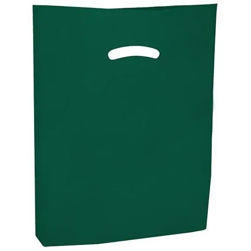 Super Gloss Die Cut Handle Bags. - 20 x 20 x 5 - (Dark Green)