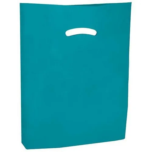 Super Gloss Die Cut Handle Bags - 9 x 12 - (Teal)