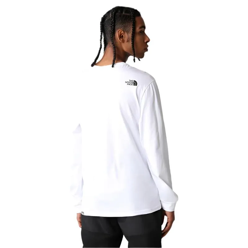 The North Face Simple Dome Men's Long Sleeve T-Shirt- White