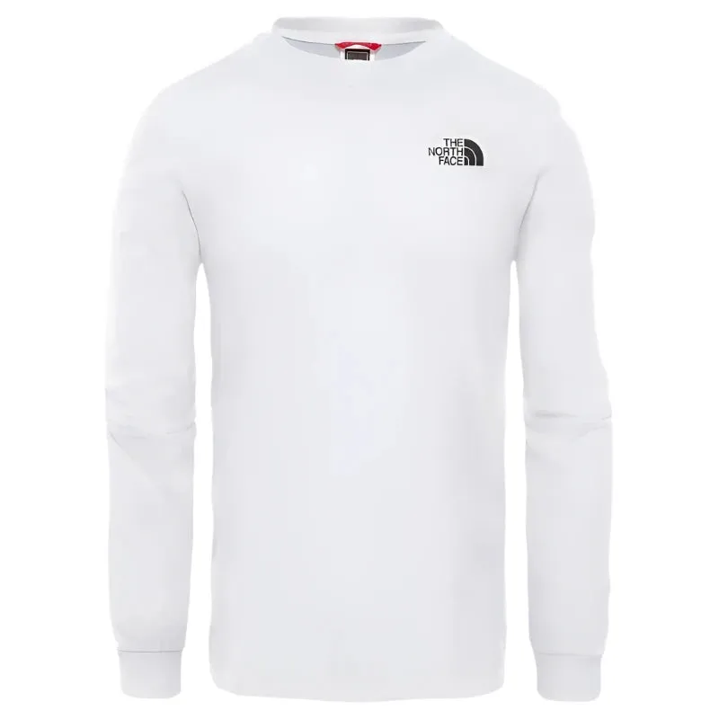 The North Face Simple Dome Men's Long Sleeve T-Shirt- White