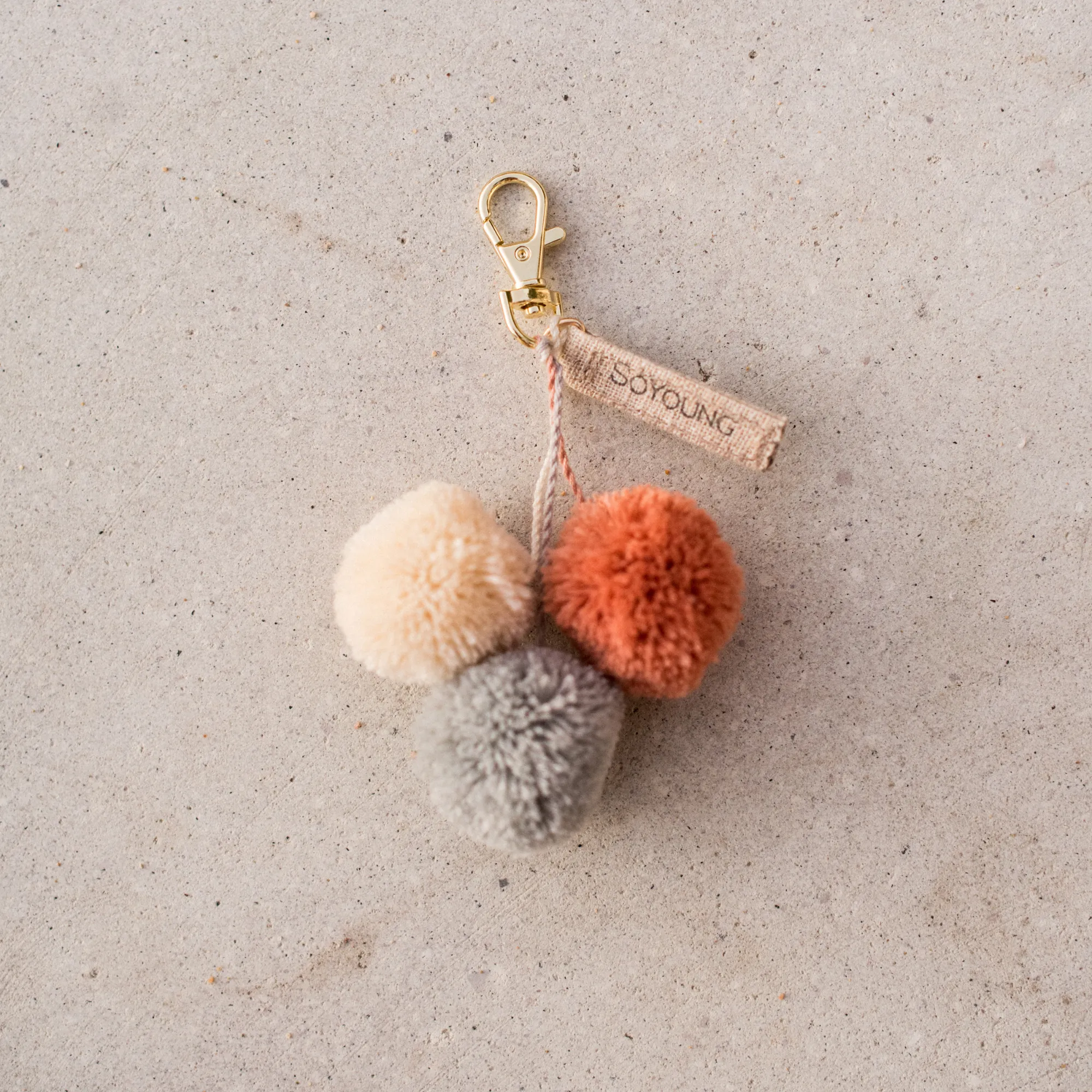 Triple Pompom Tassel