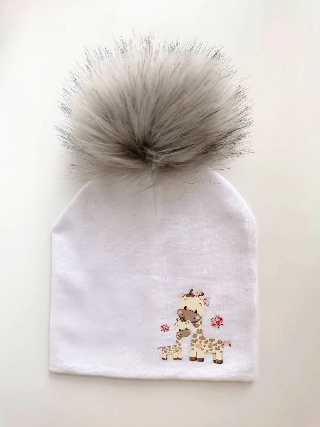 Unisex Animal Image Cartoon Design Cute Beanie Hats For Kids