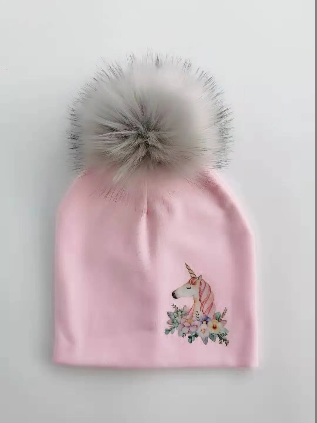 Unisex Animal Image Cartoon Design Cute Beanie Hats For Kids