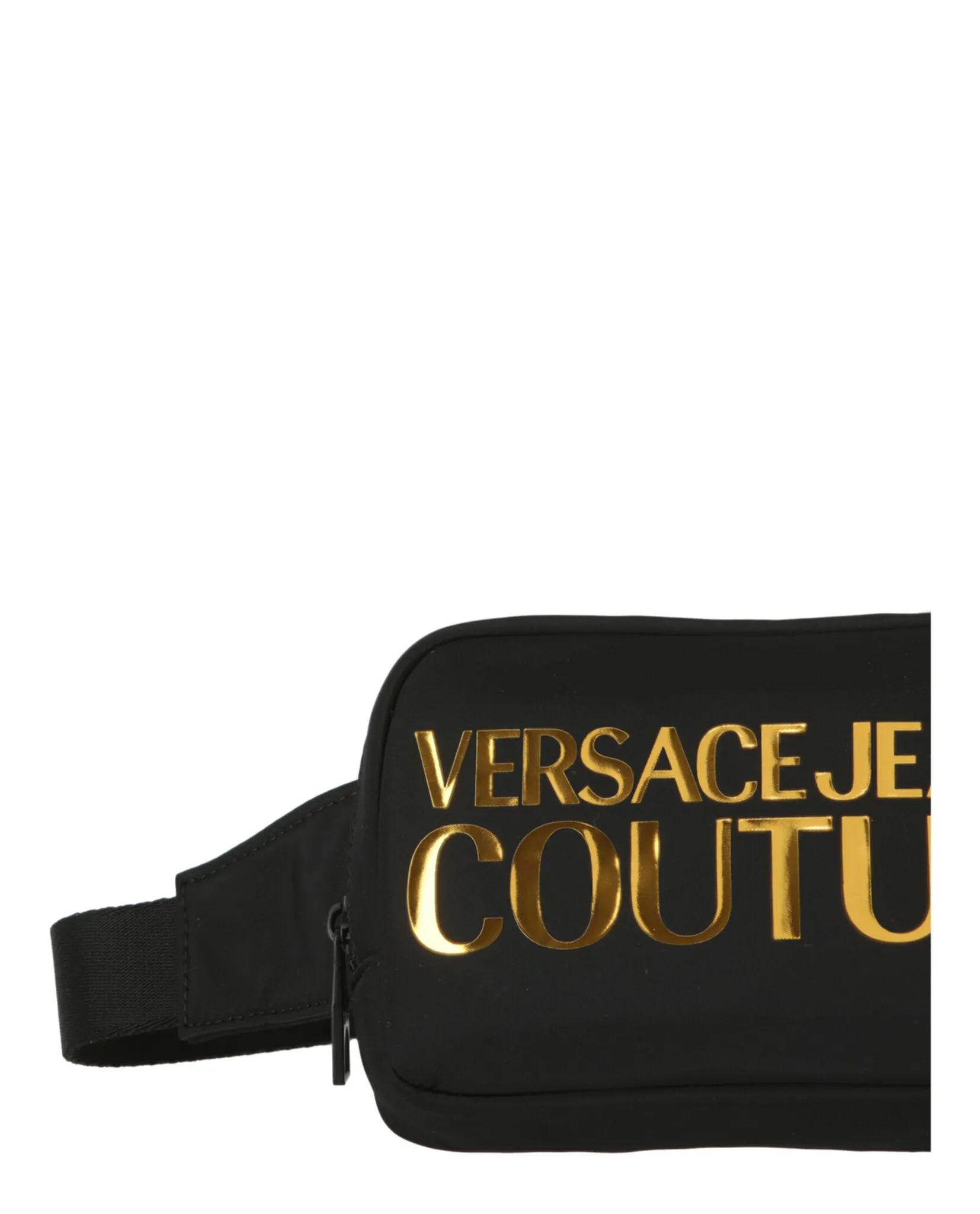 Versace Jeans Metallic Logo Print Belt Bag