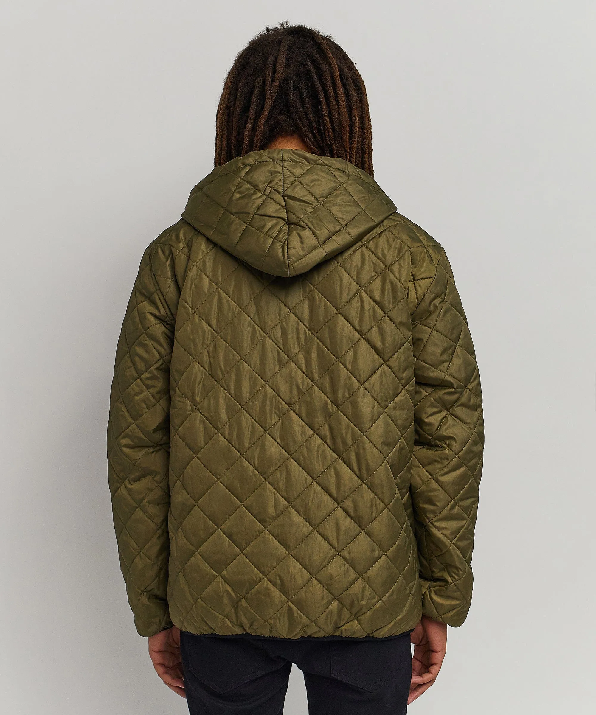 Vibes Quilted Nylon Zip Up Jacket