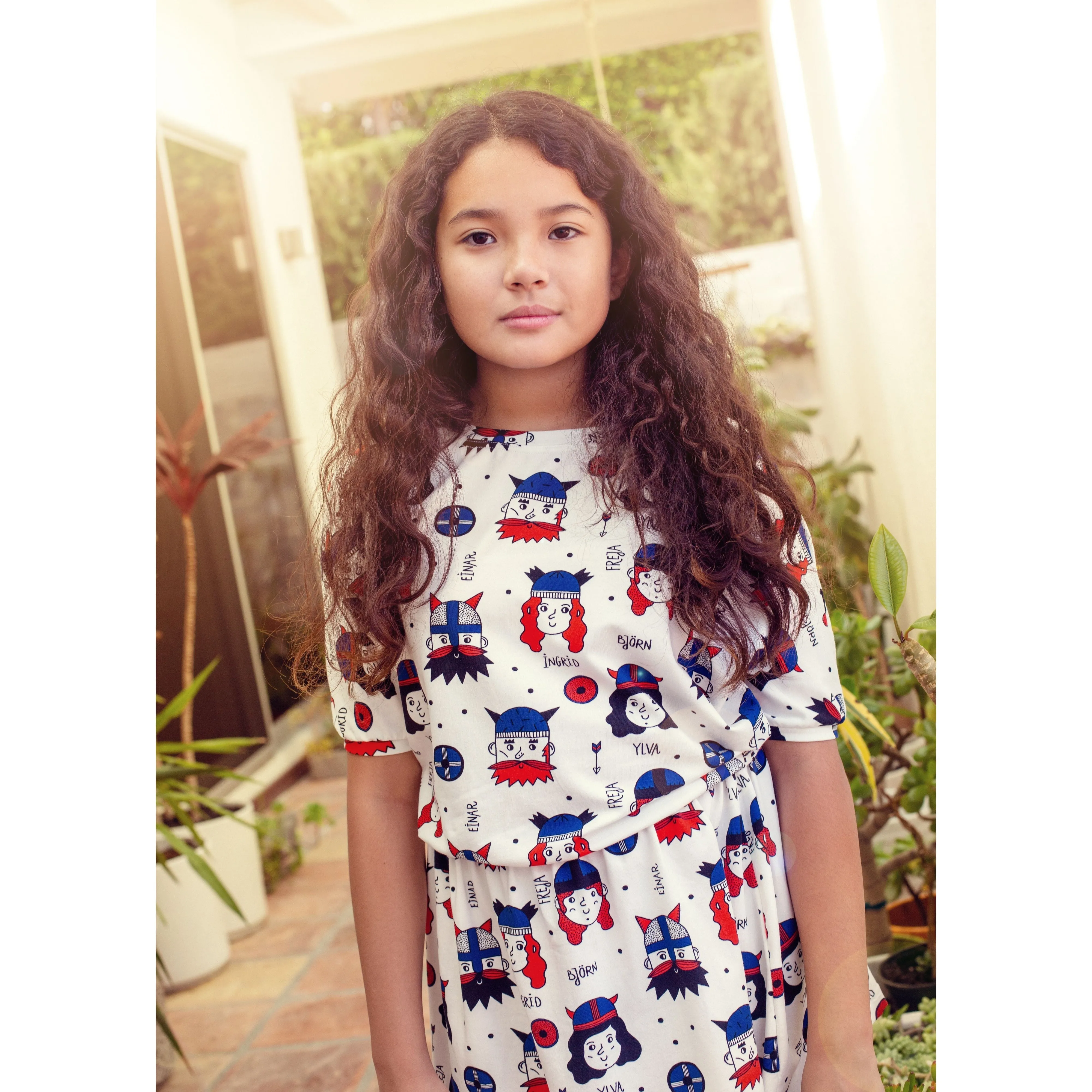 Vikings Short Sleeve Dress - 1 Left Size 9-11 years