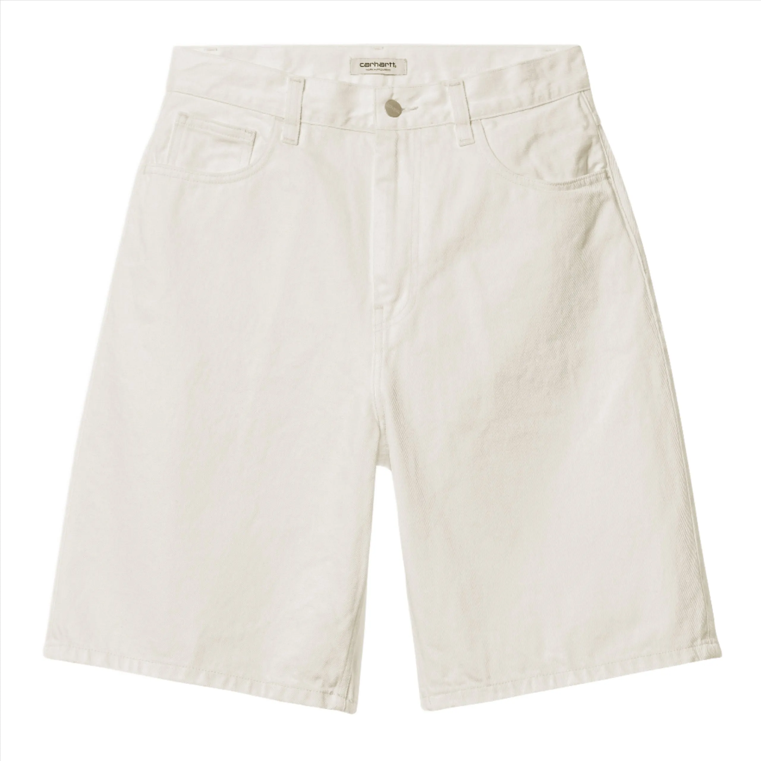 W' BRANDON SHORT / CARHARTT WIP / WHITE RINSED