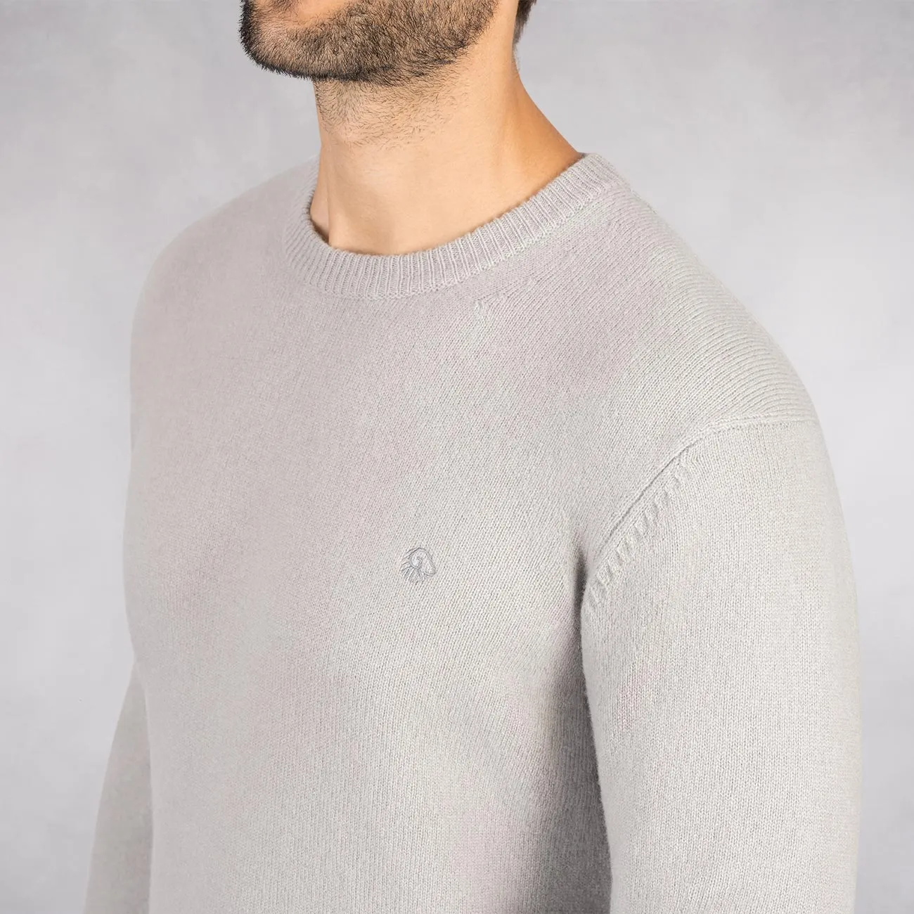 Wool Pullover Round Neck Men