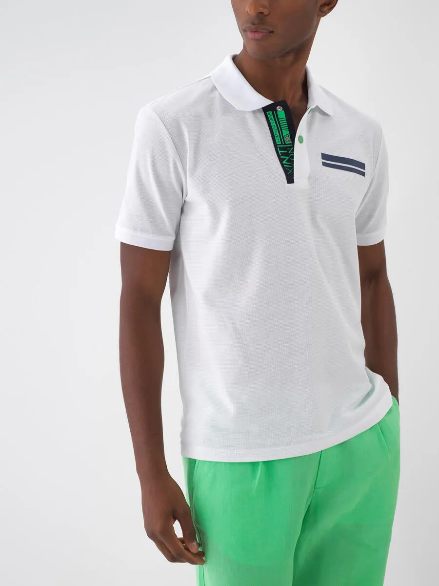 Xint Men White Polo With Pocket