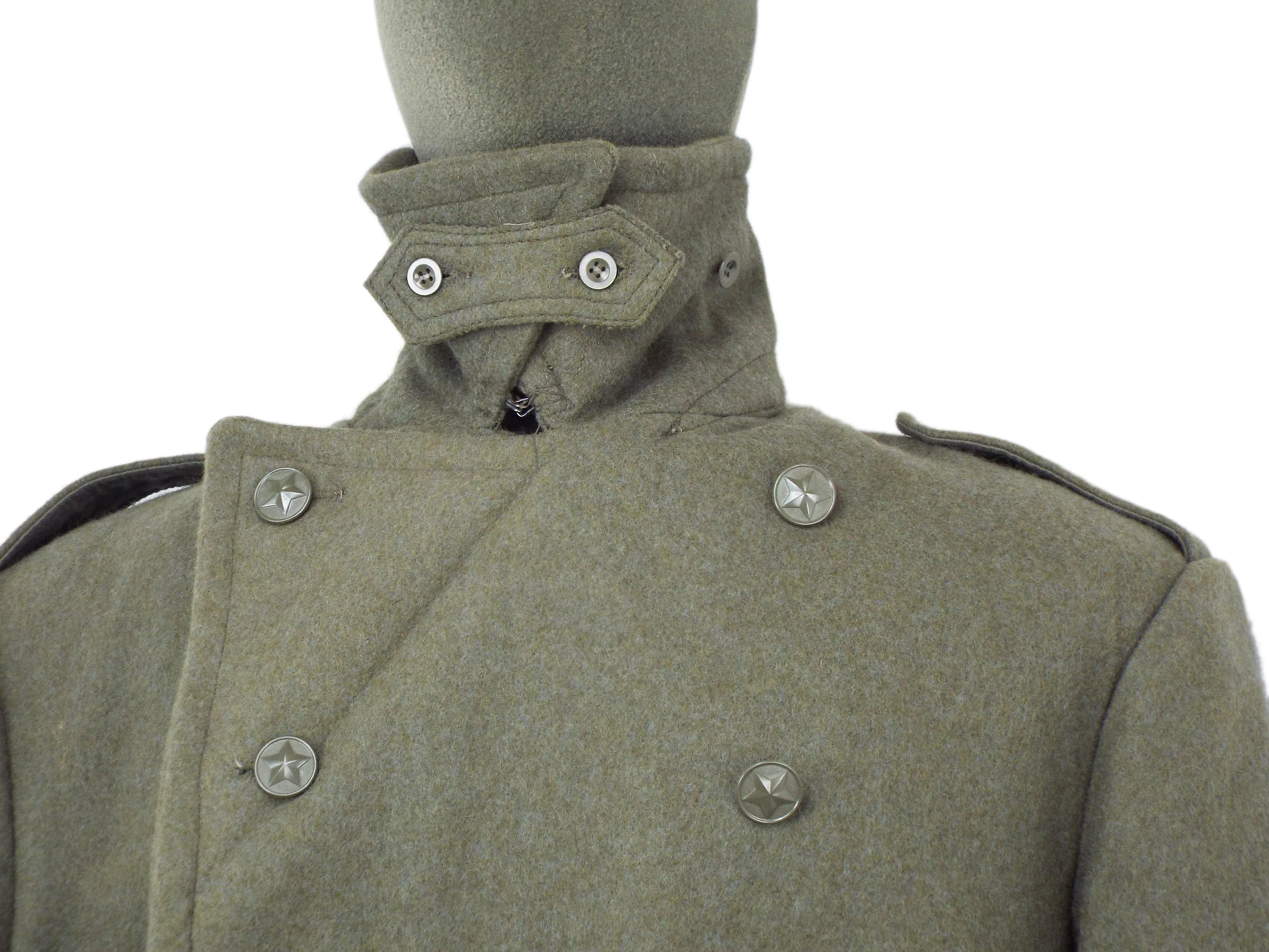 Yugoslavian Military Grey Wool Greatcoat – Soviet era - DISTRESSED RANGE